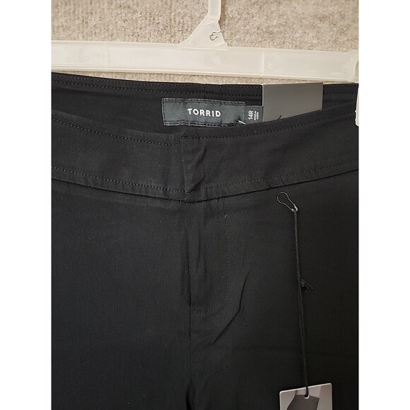Torrid Jetsetter Slim Boot Dress Pants Womens 14 Black Noir Collection NEW - Picture 3 of 10